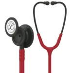 گوشی پزشکی لیتمن کلاسیک ۳ زرشکی با چست‌پیس مشکی مدل 5868 | Littmann Classic III Burgundy Black Edition