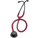 گوشی پزشکی لیتمن کلاسیک ۳ زرشکی با چست‌پیس مشکی مدل 5868 | Littmann Classic III Burgundy Black Edition