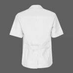 روپوش سفید مردانه مونوتیپ مدل یقه مونو آستین کوتاه طول کوتاه (Monotip D 101A) - تصویر 2
