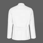روپوش سفید مردانه مونوتیپ مدل یقه دیپلمات طول کوتاه (Monotip D 103) - تصویر 2