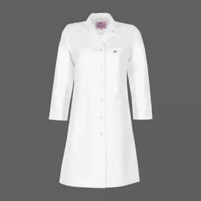 روپوش سفید زنانه مونوتیپ مدل یقه مونو مناسب پزشکان و پرستاران