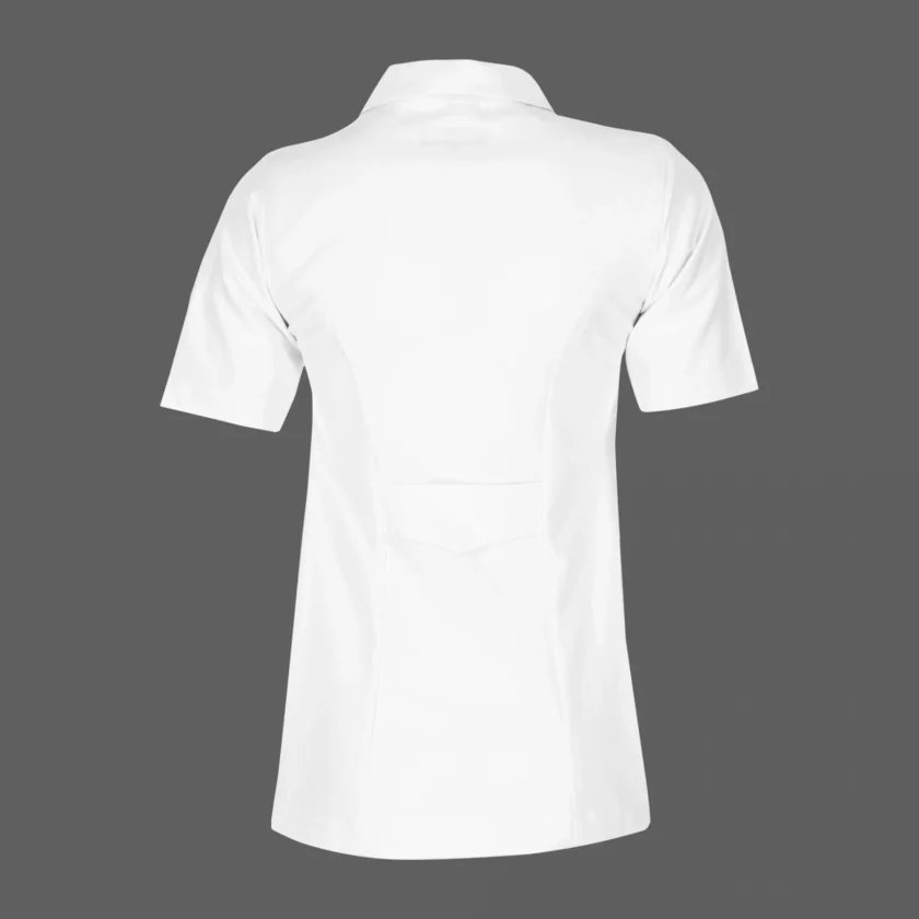 روپوش سفید زنانه مونوتیپ مدل یقه مونو آستین کوتاه طول کوتاه (Monotip D 125A) - تصویر 2
