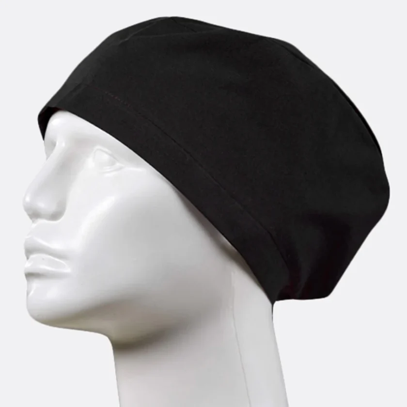 کلاه جراحی کلاسیک مشکی برند چیزگی مدیکال مناسب اتاق عمل و کادر درمان