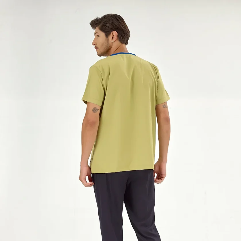 اسکراب پزشکی تک پسته‌ای مدل سیلوا چیزگی بدون شلوار، مناسب محیط‌های درمانی