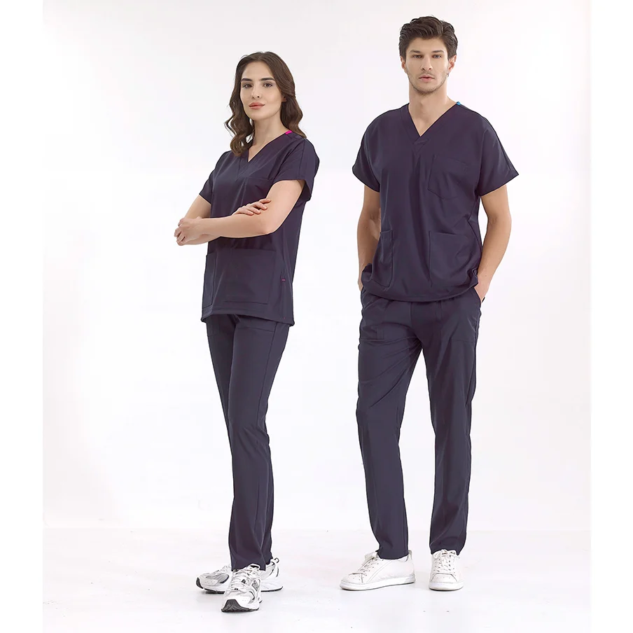 اسکراب پزشکی سرمه‌ای مدل لوکس لاکرا دکتر گریز