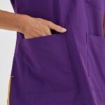 اسکراب پزشکی بنفش مدل دکتر گریز چیزگی (پارچه نازک) - تصویر 6